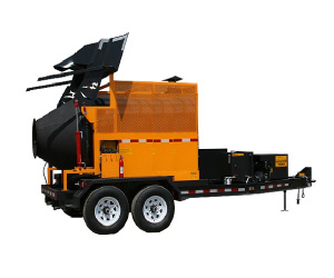 Установка для вторичной переработки асфальта на базе прицепа - Рециклер  КМ T2