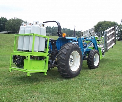 Навесное оборудование для инфракрасного нагрева асфальта Tech 78 Dual system