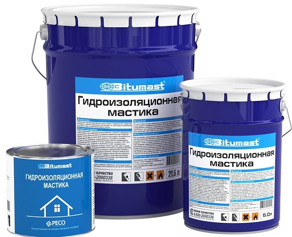 МАСТИКА ГИДРОИЗОЛЯЦИОННАЯ BITUMAST, 21,5Л