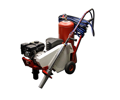 Тепловое копьё с компрессорной установкой для очистки трещин на асфальте горячим воздухом  ВТК-01 HEAT CRACK JET