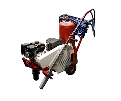 Тепловое копьё с компрессорной установкой для очистки трещин на асфальте горячим воздухом  ВТК-01 HEAT CRACK JET