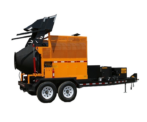 Установка для вторичной переработки асфальта на базе прицепа - Рециклер  КМ T2