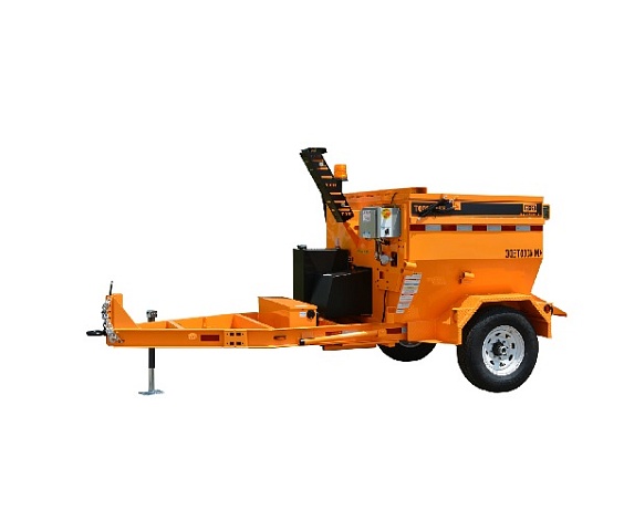 Термос-бункер рециклер на прицепе КМ 4000ТЕ для горячего асфальта