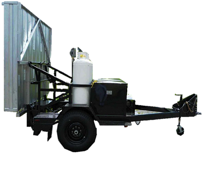 Установка инфракрасного нагрева на базе прицепа Kasi IR-480 