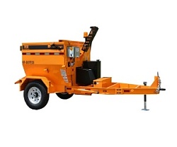 Термос-бункер рециклер на прицепе КМ 4000ТН для горячего асфальта