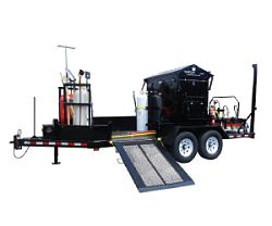 Дорожный автономный комплекс для инфракрасного ямочного ремонта на прицепе HDE 300 2TMT