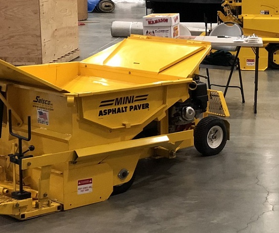 Мини укладчик асфальта на колесах АТР 211P