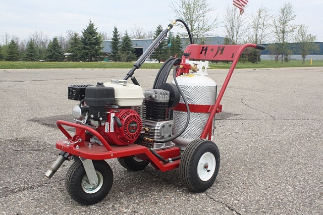 Тепловое копье для очистки трещин и швов на асфальте Crack Jet II