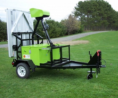 Установка для инфракрасного нагрева асфальта на базе прицепа Tech 20