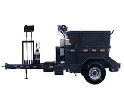 Термос- бункер на прицепе HMT4000T/OJ - 2 тонны для горячего асфальта