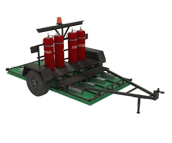 Установка инфракрасного нагрева на прицепе SG-300-TD