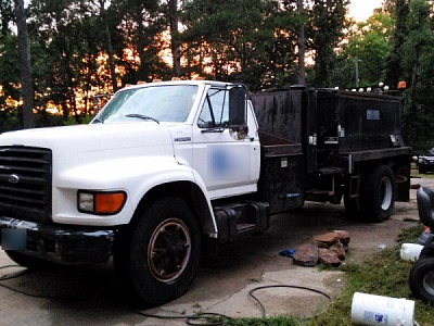 Термобокс на раме Ford Pro Patch Pot Hole Patcher Truck