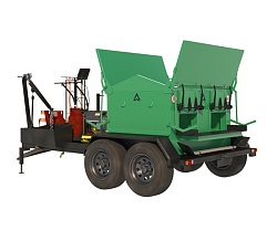 Термос-бункер на прицепе  для горячего асфальта 4BTR