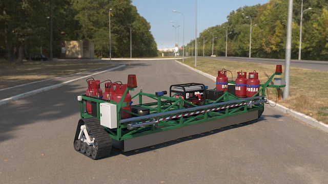 Самоходная установка инфракрасного нагрева асфальта ИКН  SP-400 - JPVT(G)