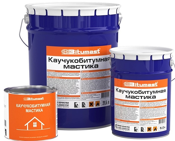МАСТИКА КАУЧУКОБИТУМНАЯ BITUMAST - 21,5Л