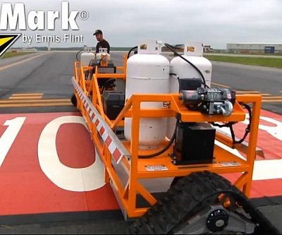 Установка инфракрасного нагрева для нанесения  разметки термопластиком на ИВВП