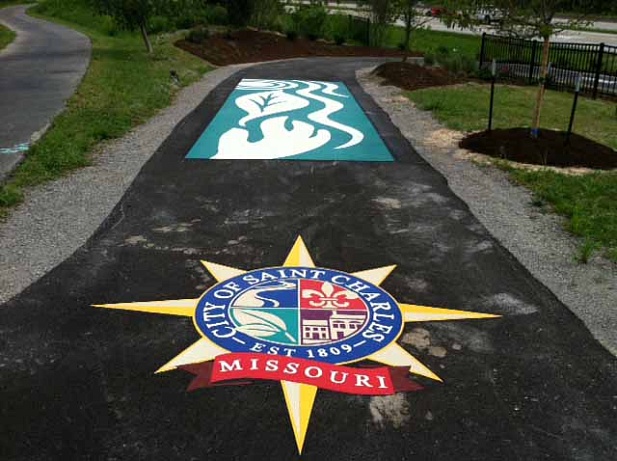 Представляем новую технологию рекламы на асфальтных покрытиях