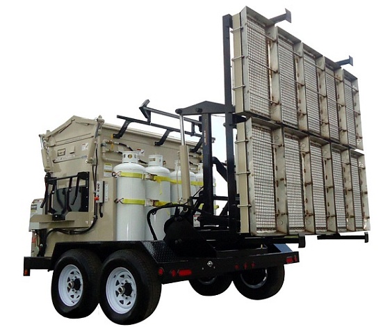 Автономный комплекс для инфракрасного ямочного ремонта на прицепе HDE 750-2TMT