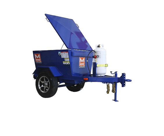 Термос бункер для горячего асфальта  на прицепе HMT1500T