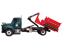 Бункер - ресайклер и термобокс на раме вместимостью  6 тонн с лифтом – Slip-in with Hook Lift 