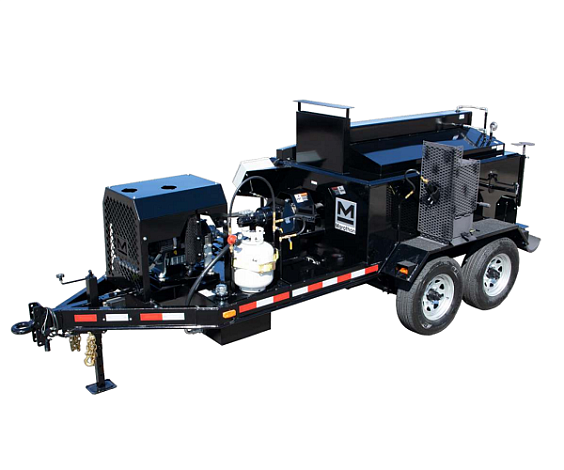 Плавильный котел-смеситель на прицепе для приготовления литых мастик MM 250DT