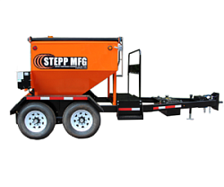 Термос-бункер рециклер на прицепе на 2 тонны  для хранения, разогрева, перевозки и регенерации асфальта SPH-1.5