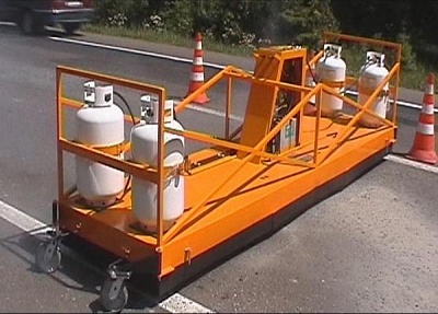 Установки для инфракрасного нагрева поперечных и продольных швов на асфальте КМ 2-20 и КМ 2-36