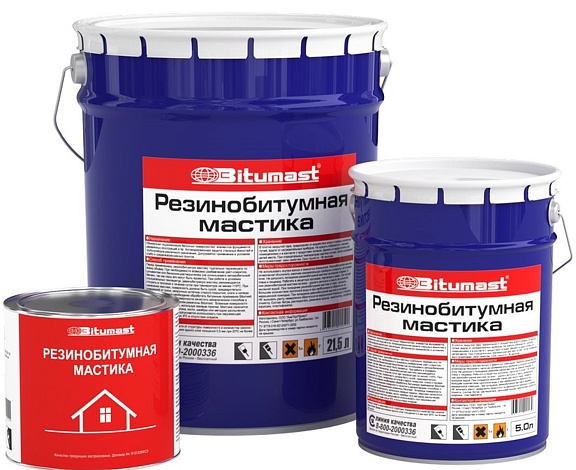 МАСТИКА РЕЗИНОБИТУМНАЯ BITUMAST, 21,5Л