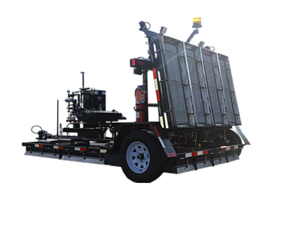 Передвижная буксируемая установка инфракрасного нагрева асфальта  P1600