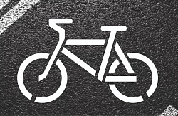 Штучная форма из термопластика "Велосипедное движение" 1000х600 мм