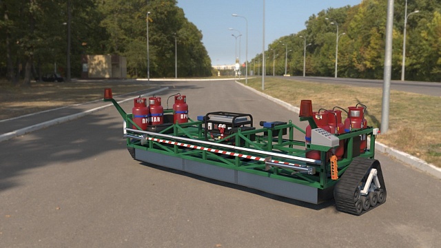 Самоходная установка инфракрасного нагрева асфальта ИКН  SP-400 - JPVT(G)