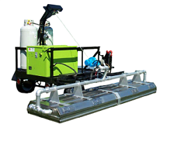 Установка для инфракрасного нагрева асфальта на базе прицепа Tech 108