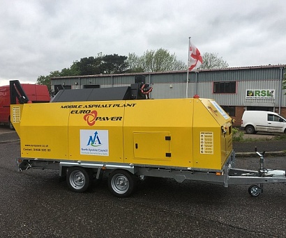 Рециклер асфальтобетона на прицепе  VEB1000