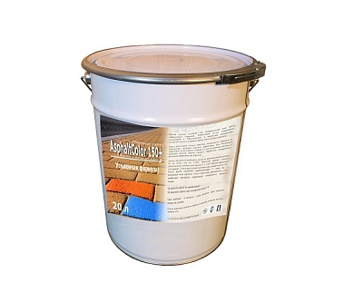 Цветное окрасочное покрытие для асфальта AsphaltColor150+